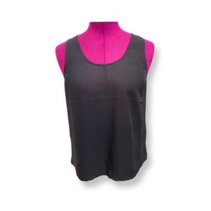 Black chiffon top